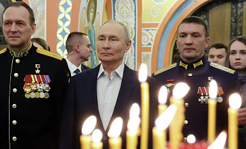 Путин встретил Рождество с Героями России