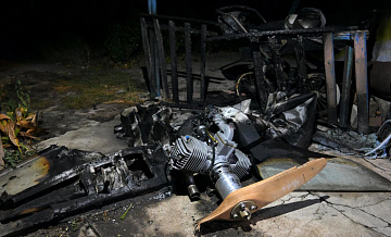 В Луганске зафиксировали последствия детонации сбитого беспилотника