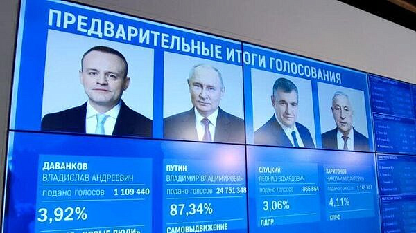 Путин лидирует в Калужской области с 80,06 процента голосов