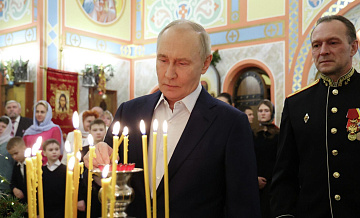 Путин поздравил военнослужащих с Рождеством