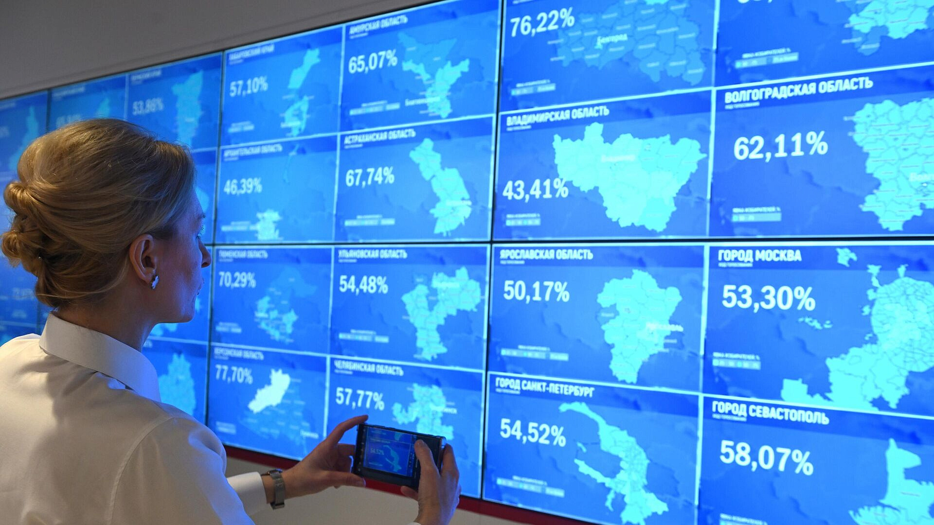 Путин набрал 87,29 процентов голосов на выборах в Тульской области