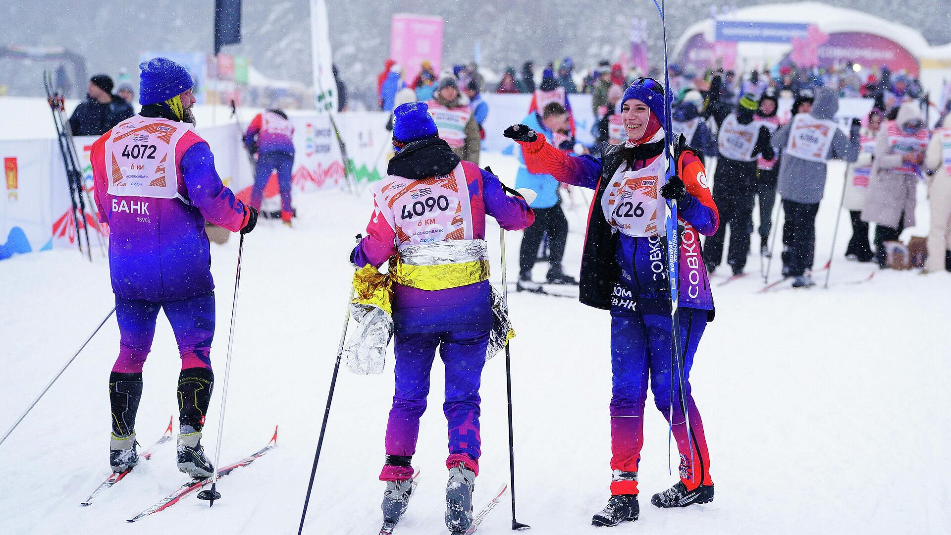 Команда Совкомбанка завоевала медали лыжного марафона "Галичское Заозерье"