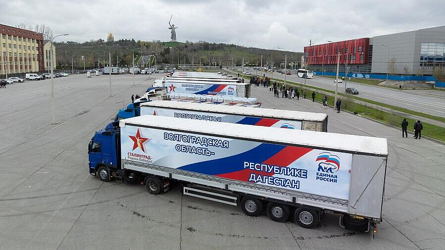 Более 300 тонн гумпомощи отправила Волгоградская область в Дагестан