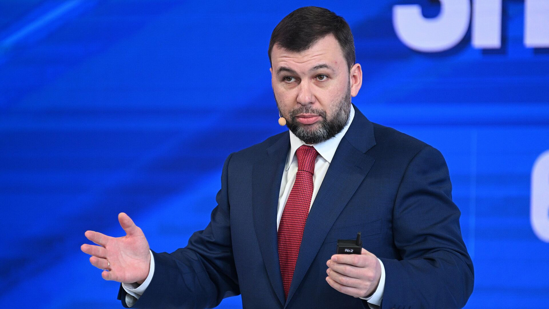 Пушилин заявил, что гордится результатами Путина в Донбассе