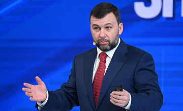 Пушилин заявил, что гордится результатами Путина в Донбассе