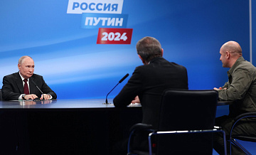 Путин побеждает на выборах в Курской области