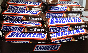 В России хотят зарегистрировать товарный знак шоколада Snickers