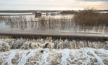 Уровень воды в реке Ишим в селе Абатское поднялся на 4 сантиметра