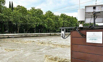 В Сочи прошел сильный ливень