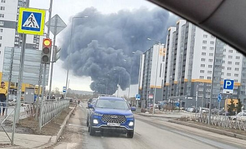 Пожар в ангаре в Ленинградской области локализовали