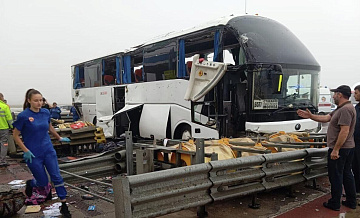 На трассе под Тулой, где автобус наехал на опоры, нет ограничений движения