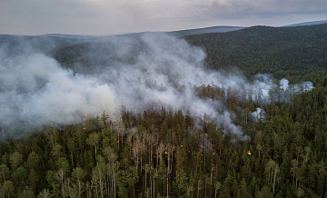 В Бурятии тушат 11 лесных пожаров