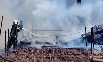 В Забайкалье ликвидировали открытое горение построек в СНТ