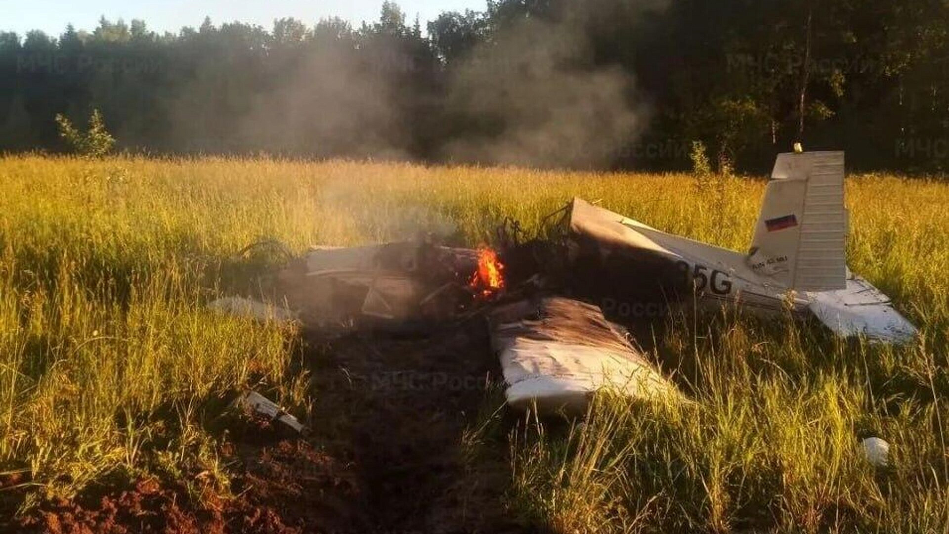 В СК назвали возможные причины крушения самолета в Подмосковье