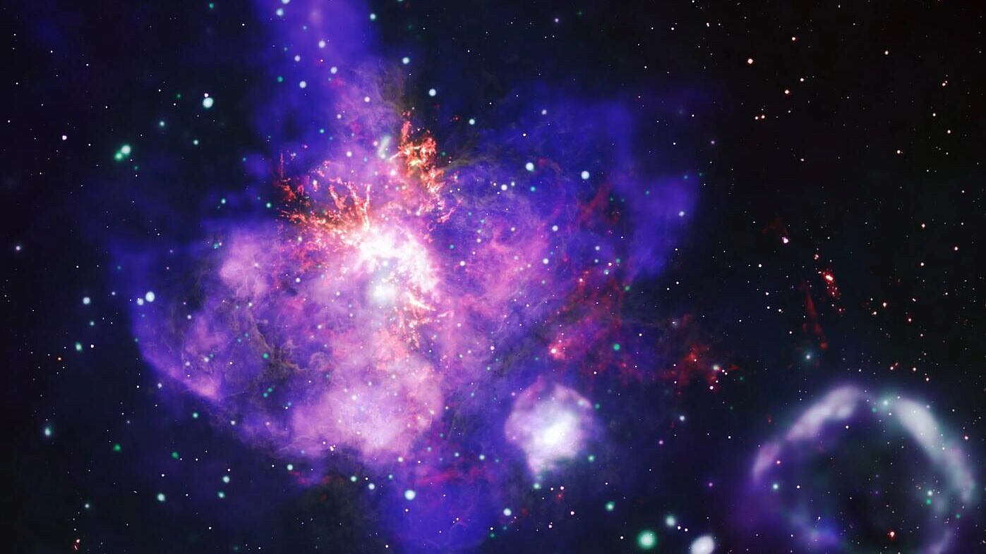 НАСА опубликовало составное изображение туманности 30 Золотой Рыбы