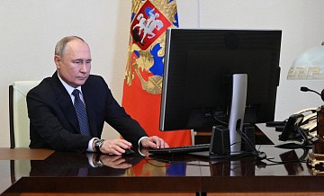 Опубликовано видео работы Путина в первые минуты теракта