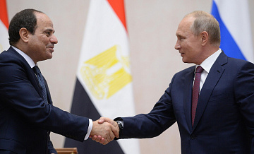Путин заявил о добрых личных отношениях с президентом Египта
