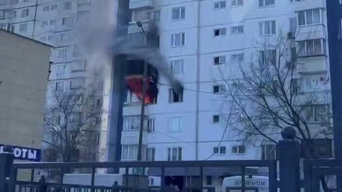 В Москве спасли десять человек при пожаре в многоэтажном доме