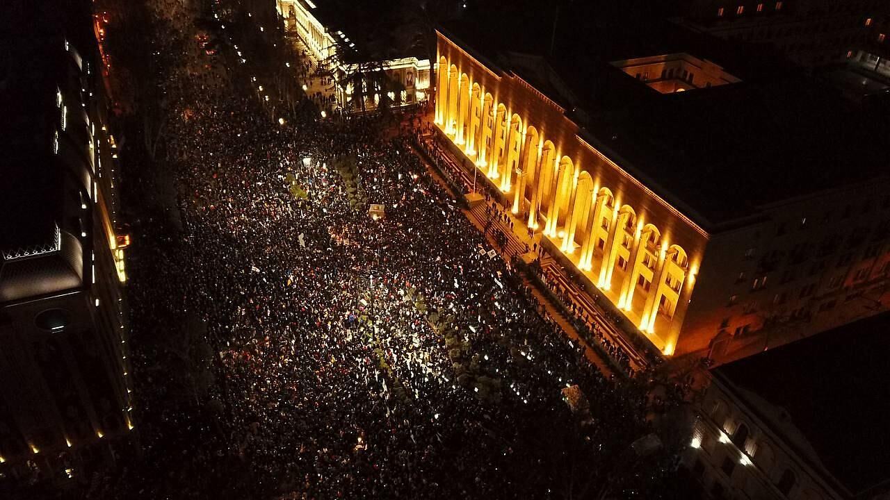 Грузинская оппозиция начала очередную акцию протеста