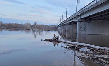 Уровень воды в реке Урал в Оренбурге за сутки вырос до 872 сантиметров