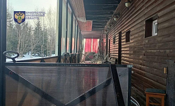 Люди не пострадали после пожара в пансионате под Химками