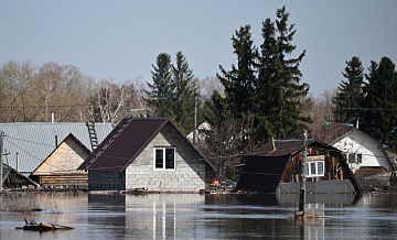 В Курганской области снизилось число затопленных домов