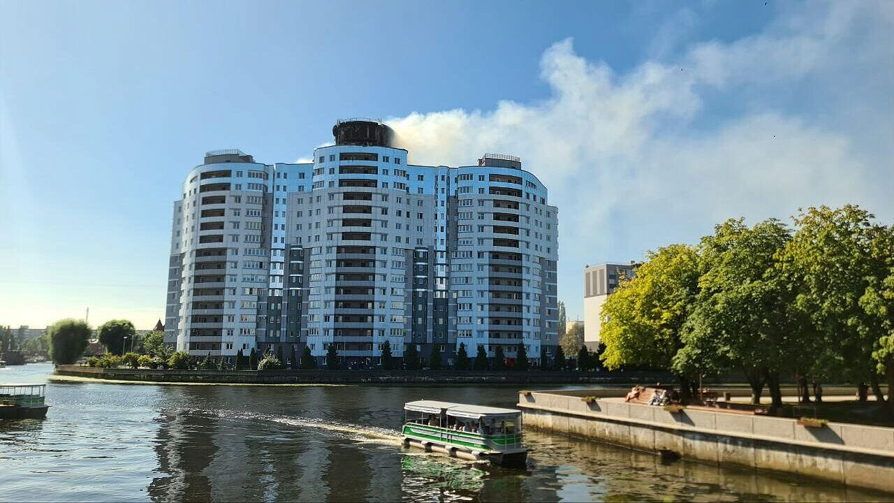 Открытое горение в калининградской многоэтажке ликвидировали