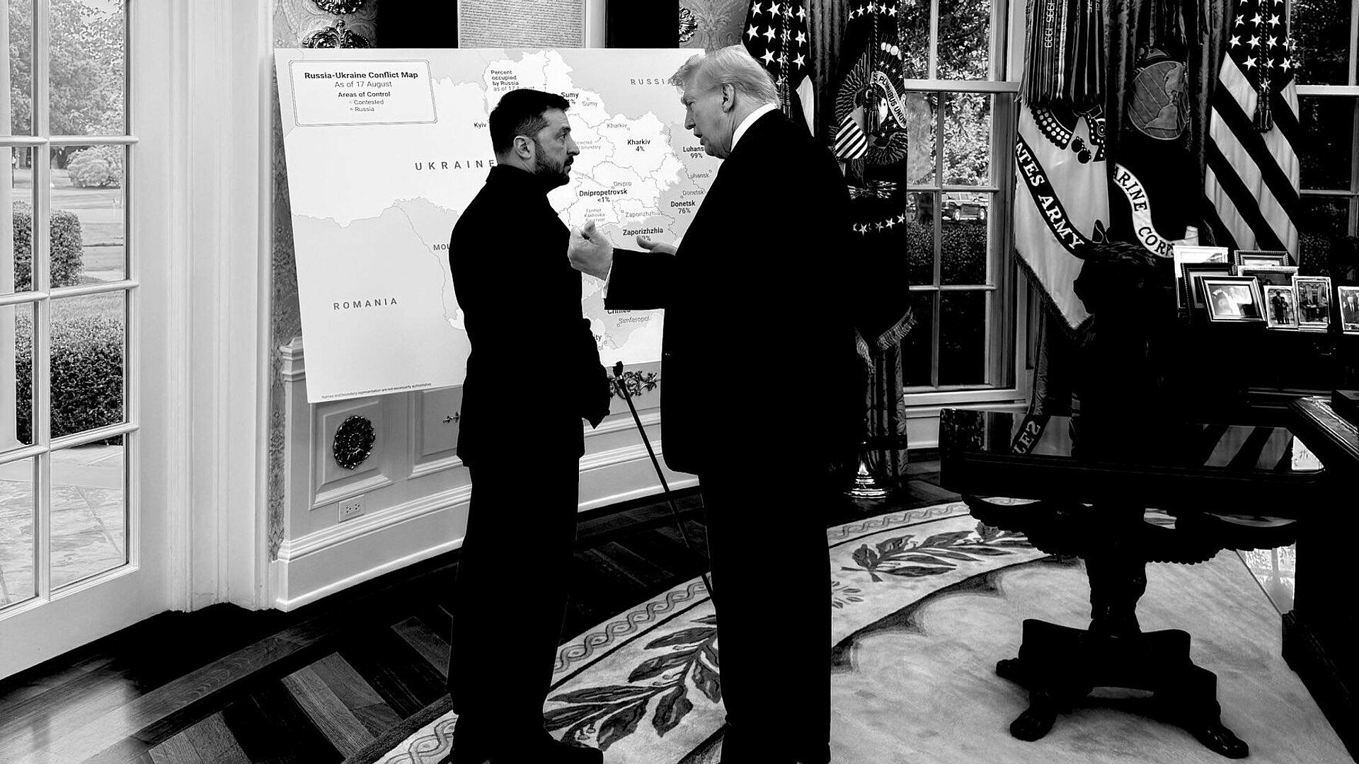 "Нет выбора": в США пояснили зачем Трамп показал Зеленскому карту Украины