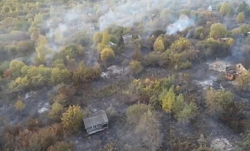 Под Саранском потушили пожар, где огонь охватил дачные дома