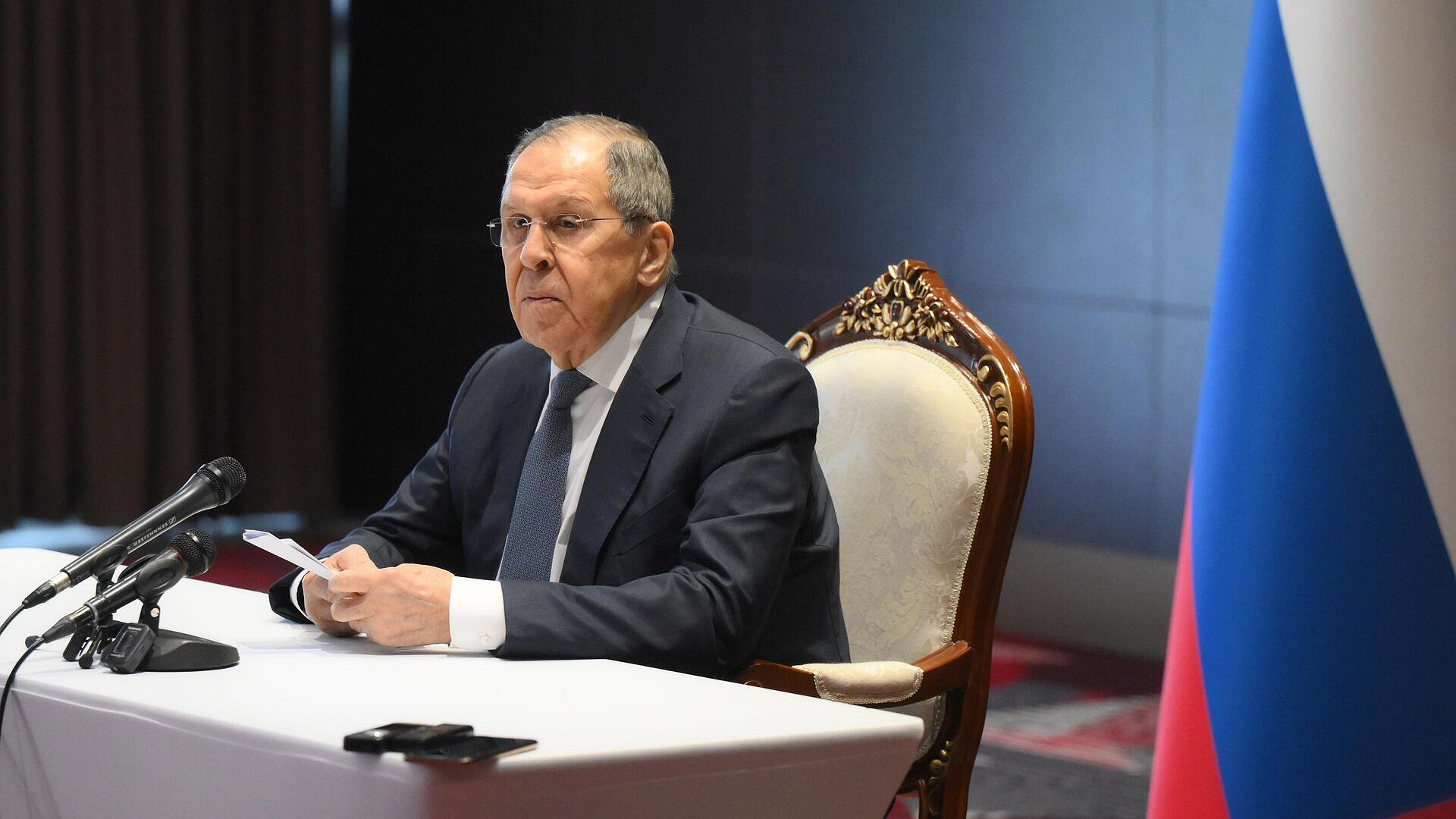 Лавров: Кассис отверг клевету о неучастии в пресс-конференции в Москве