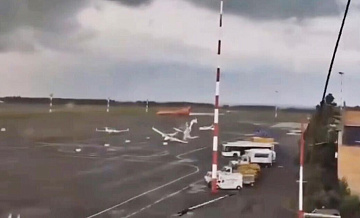 Смерч не повлиял на работу аэропорта в Нижнекамске