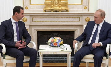 Асад поздравил Путина с переизбранием на пост президента России
