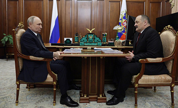 Путин провел встречу с главой Дагестана Меликовым
