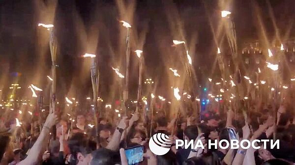 В Ереване началось факельное шествие в преддверии Дня памяти жертв геноцида